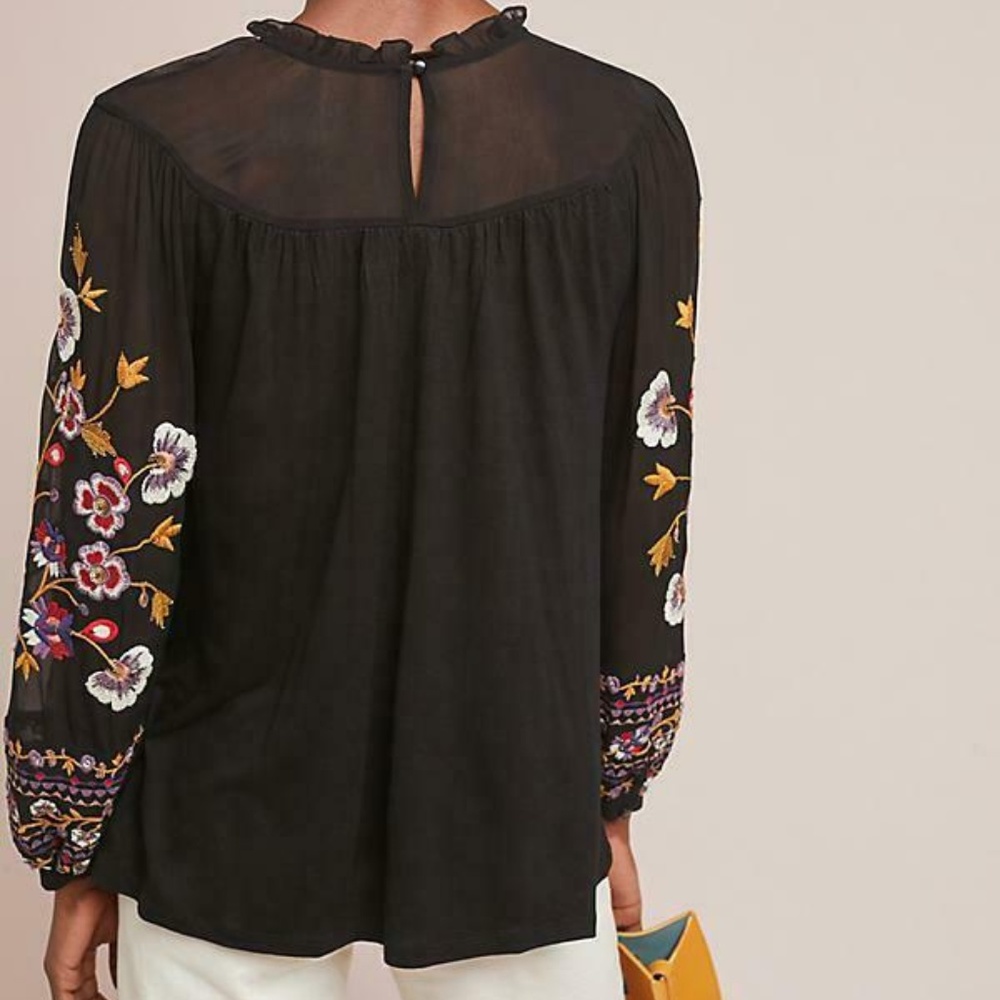 Anthropologie Louise Embroidered Top by Akemi+Kin - Picture 3 of 6